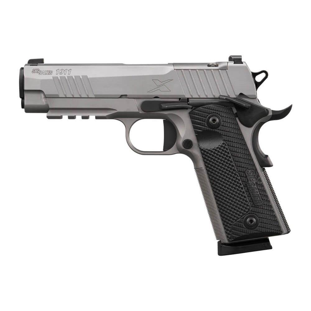 Sig Sauer 1911-XCARRY Stainless Handgun .45 ACP 8rd Magazine(2) 4.2" Barrel Optic Ready