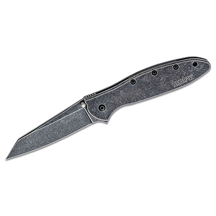 Kershaw Random Leek Reverse Tanto Assisted Folding Knife (3" BlackWash)