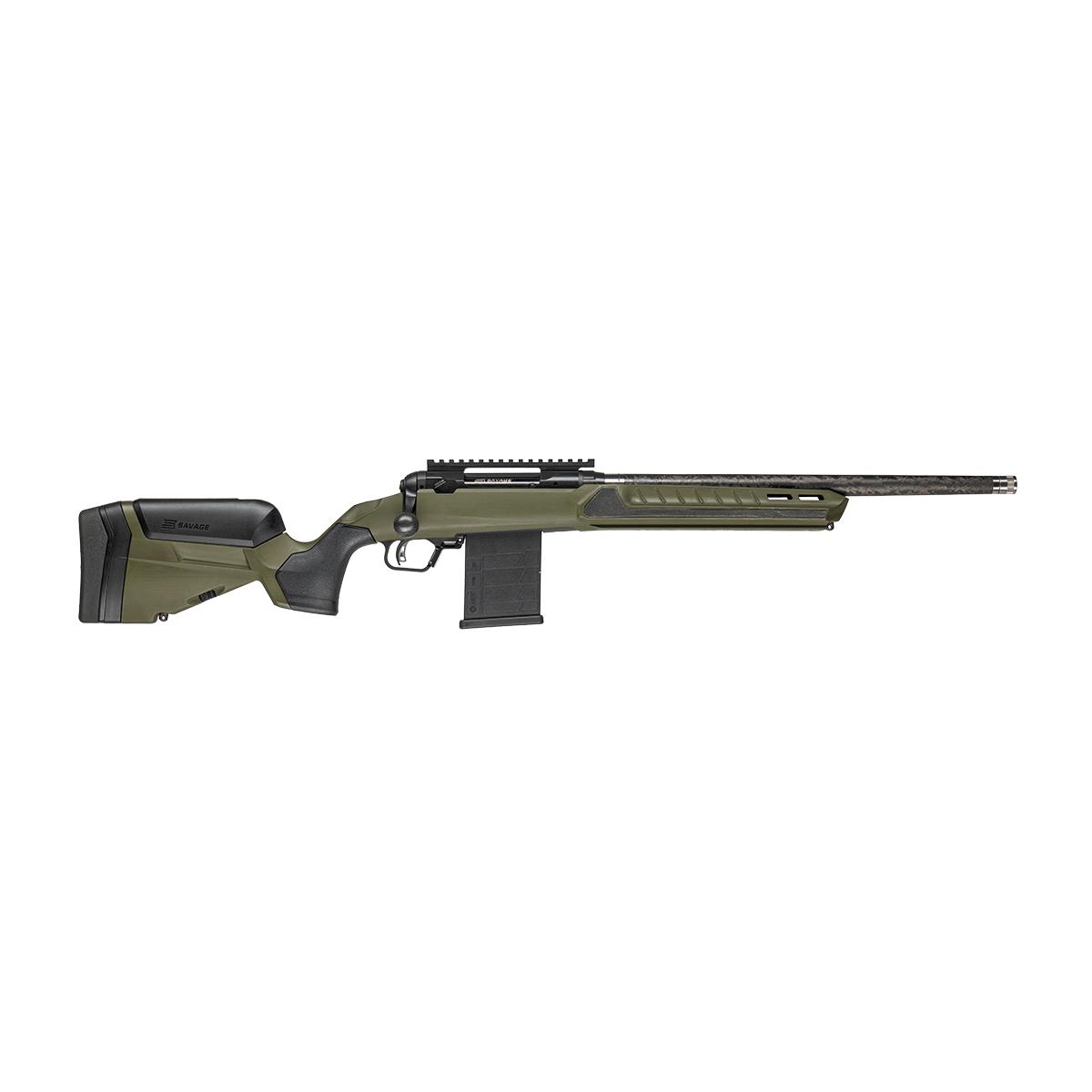 Savage 110 Ultralite Predator Rifle 6mm ARC 10rd Magazine 18" Threaded Barrel Hunter Green Synthetic Stock