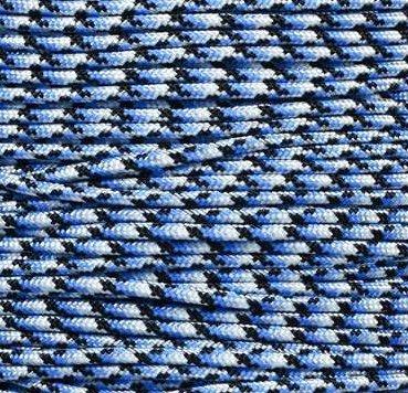 E.L. Wood Braiding Co. Inc. Mero 550 Paracord - 100' 550 lb Blue Snake Camo