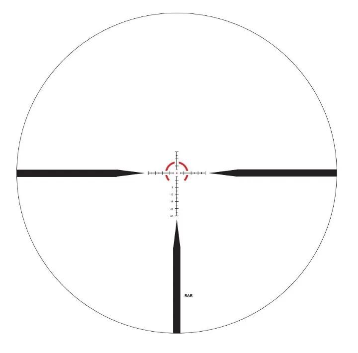 ZeroTech Vengeance LPVO Rifle Scope 1-8x24mm 30mm SFP RAR MOA Black
