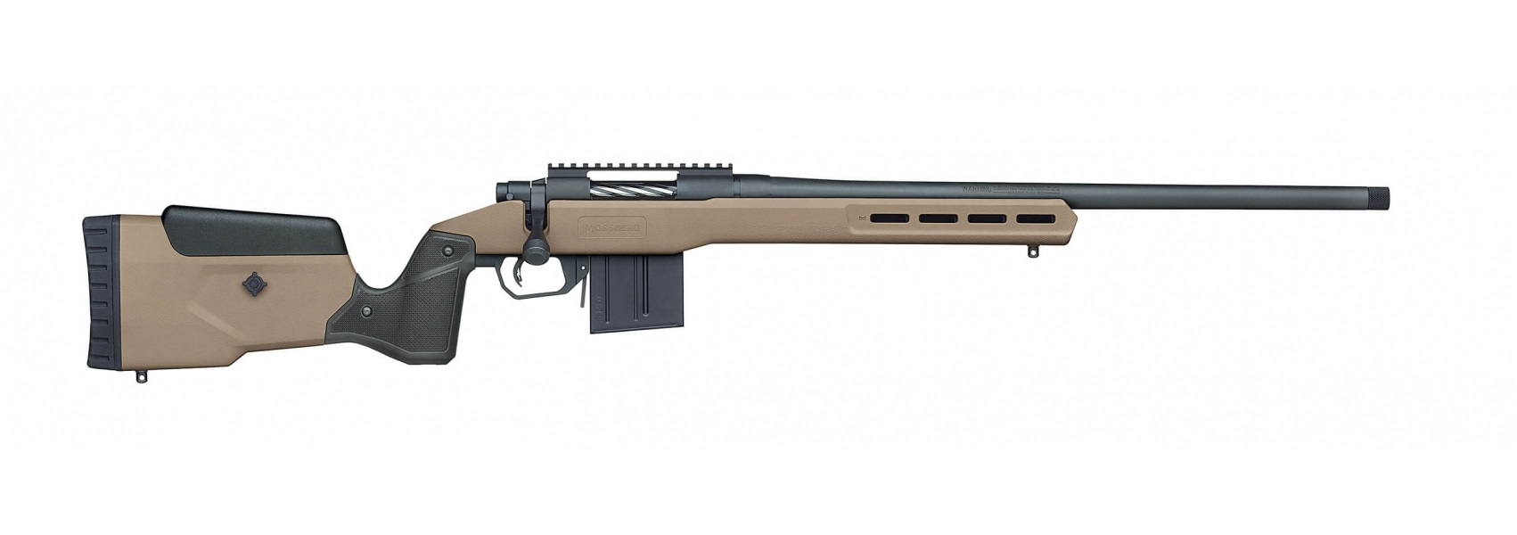 Mossberg Patriot LR Rifle 6.5 PRC 10rd Magazine 22" Barrel FDE MDT Oryx Tactical Chassis