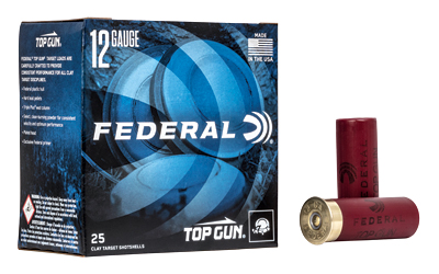 Federal Top Gun Shotshells 12 ga 2-3/4" 1-1/8 oz 1145 fps #9 25/ct