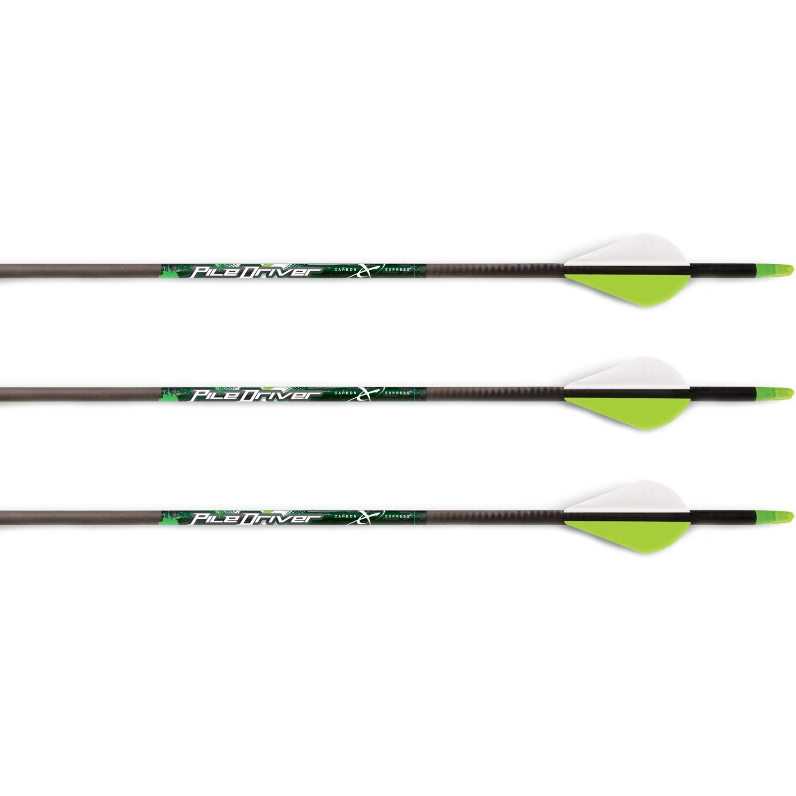 Feradyne Outdoors Carbon Express PileDriver Crossbow Bolts 20" - 3pk Lighted Nock