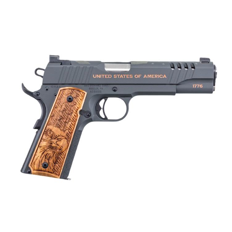 Kahr Arms Auto Ordnance USA 250th Anniversary Special Edition 1911 Handgun .45 Auto 7rd Capacity 5" Barrel Wood Engraved Grips