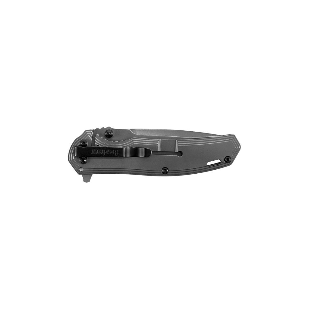 Kershaw Fringe A/O Frame Lock Knife 3" Drop Point Blade Grey