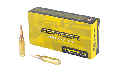 Berger 6mm Creedmoor 105gr Hybrid Target Match Grade Ammunition 20/rd