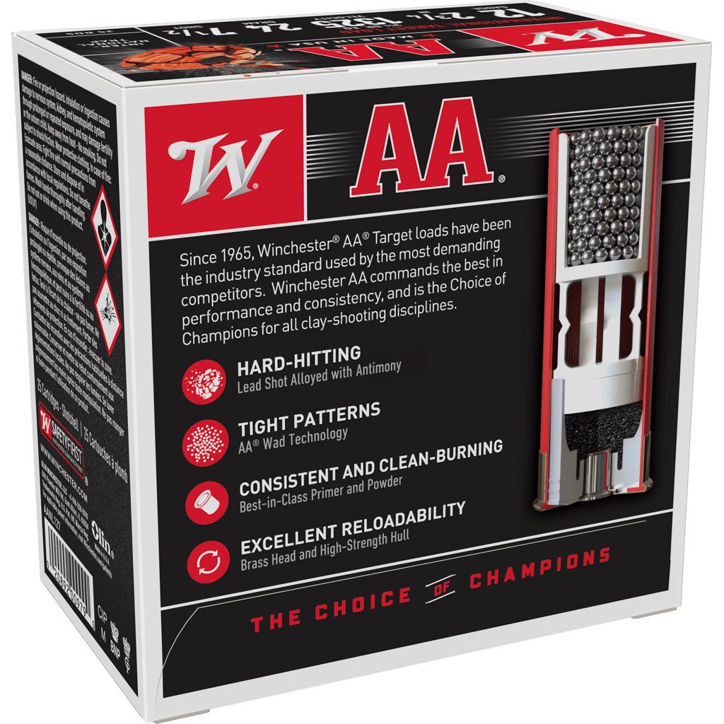 Winchester AA International Target Shotshells 12ga 2-3/4" 7/8oz 1325 fps #7.5 25/ct