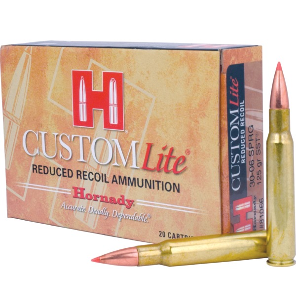 Hornady Custom Lite Rifle Ammunition .30-06 Springfield 125 gr SST Custom Lite 20/ct