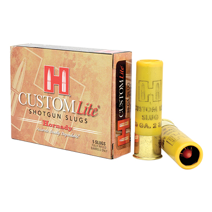 Hornady FTX Custom Lite Shotshells 20ga 250 gr Slug 1600 fps 5/ct