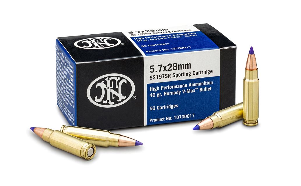 FN Handgun Ammunition 5.7x28mm 40gr V-MAX 1738 fps 500/ct