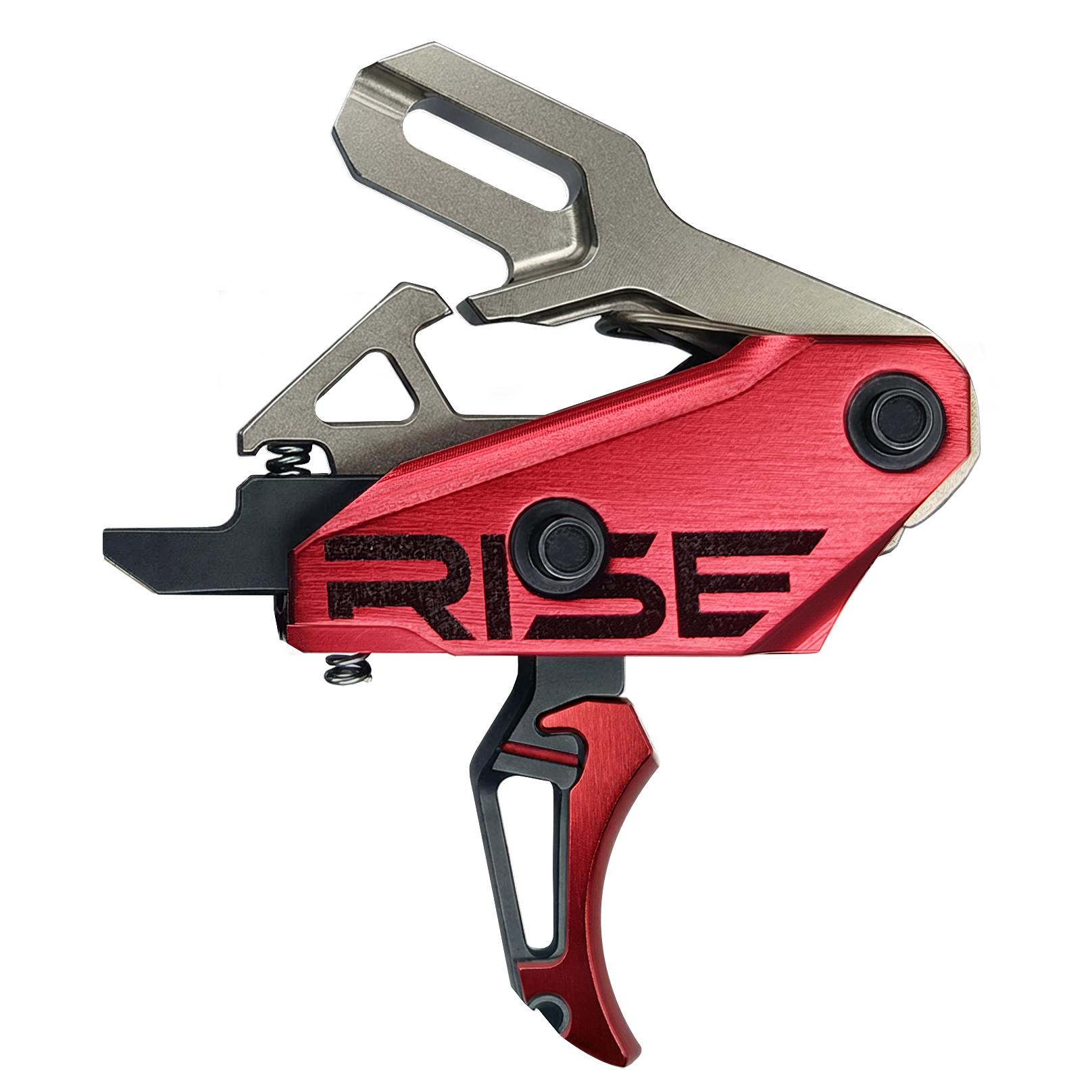 Rise Armament REV-535 (Gen 2) Advanced Performance Single Stage AR Rifle Trigger 3.5 lb Curved Silver