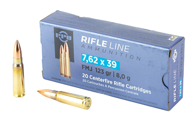 TRZ Trading Inc. PPU Rifle Ammunition 7.62x39 123gr FMJ 2350 fps 20/ct