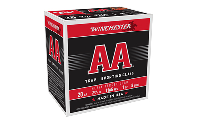 Winchester AA Target 20 ga 2-3/4" 1 oz #8 - 25/ct