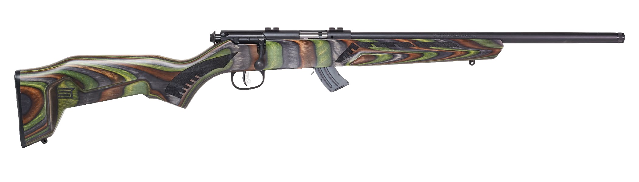Savage Arms Mark II Minimalist Rifle .21 Sharp 10rd Magazine 18" 1/2x28 Threaded Barrel Green