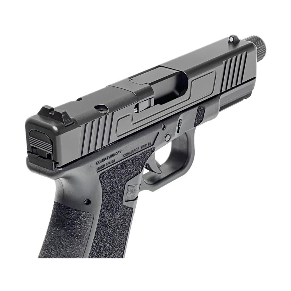 Combat Armory CA19 OR Handgun 9mm Luger 10rd Magazine 4.49" Threaded Barrel Black
