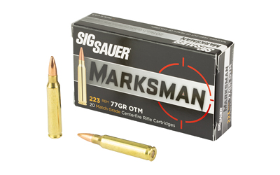 Sig Sauer Elite Match Rifle Ammunition .223 Rem 77gr OTM 20/ct
