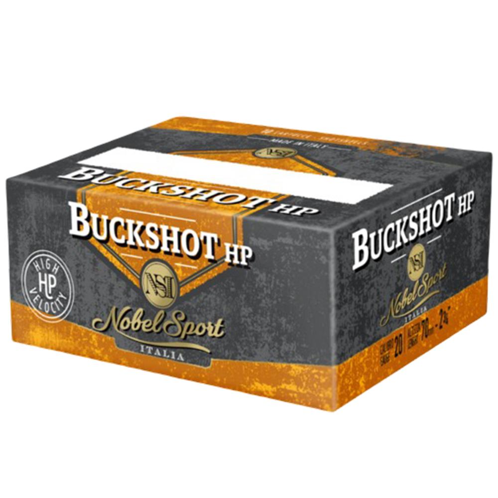 Eurosports LLC Noble Sport Plumbum Buckshot Shotshells 20 ga 2-3/4" 9 pellet 1300 fps #1 10/ct