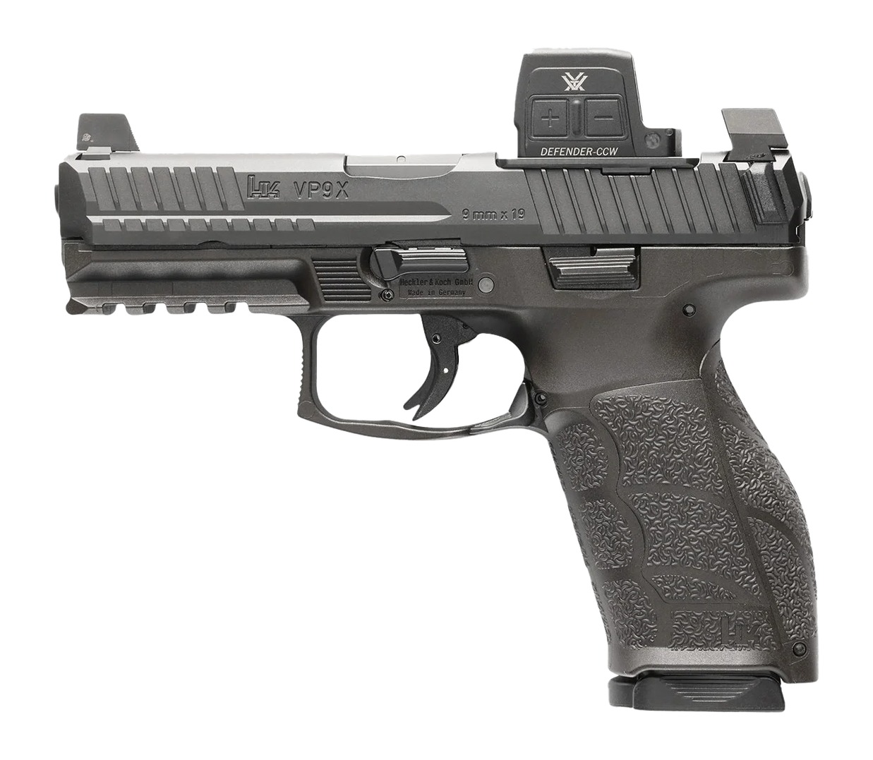 Heckler & Koch Inc. H&K VP9A1 X Optic Equipped (Vortex) Handgun 9mm Luger 15rd Magazines(2) 4.09" Barrel Black