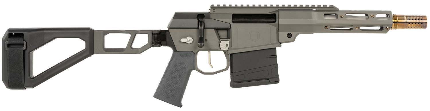 Q LLC Q The Fix Bolt Action Handgun 8.6BLK 10rd Magazine 8" Threaded Barrel Black with Brace