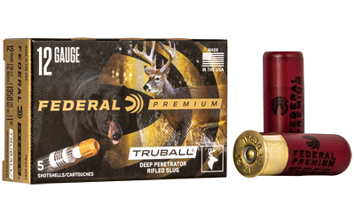 Federal Premium Vital-Shok TruBall Deep Penetrator Rifled Slug 12 ga 2 3/4" 1 oz 5/ct