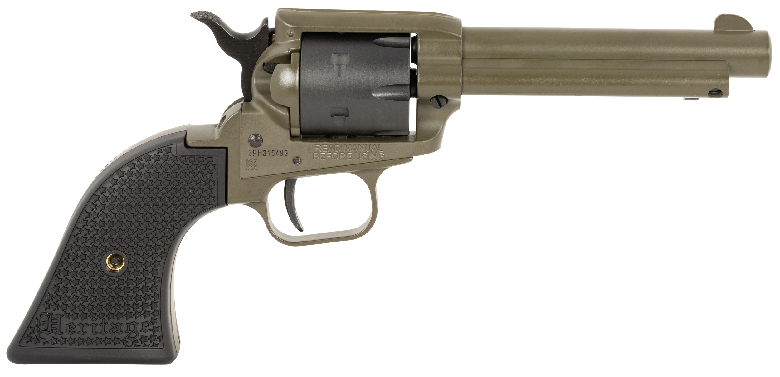 Heritage Manufacturing HER RGH RDR 22LR 4.75B ODG ROUGH RIDER