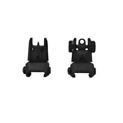 ATI Tactical Flip Up Front & Rear Back Up Sight - Polymer