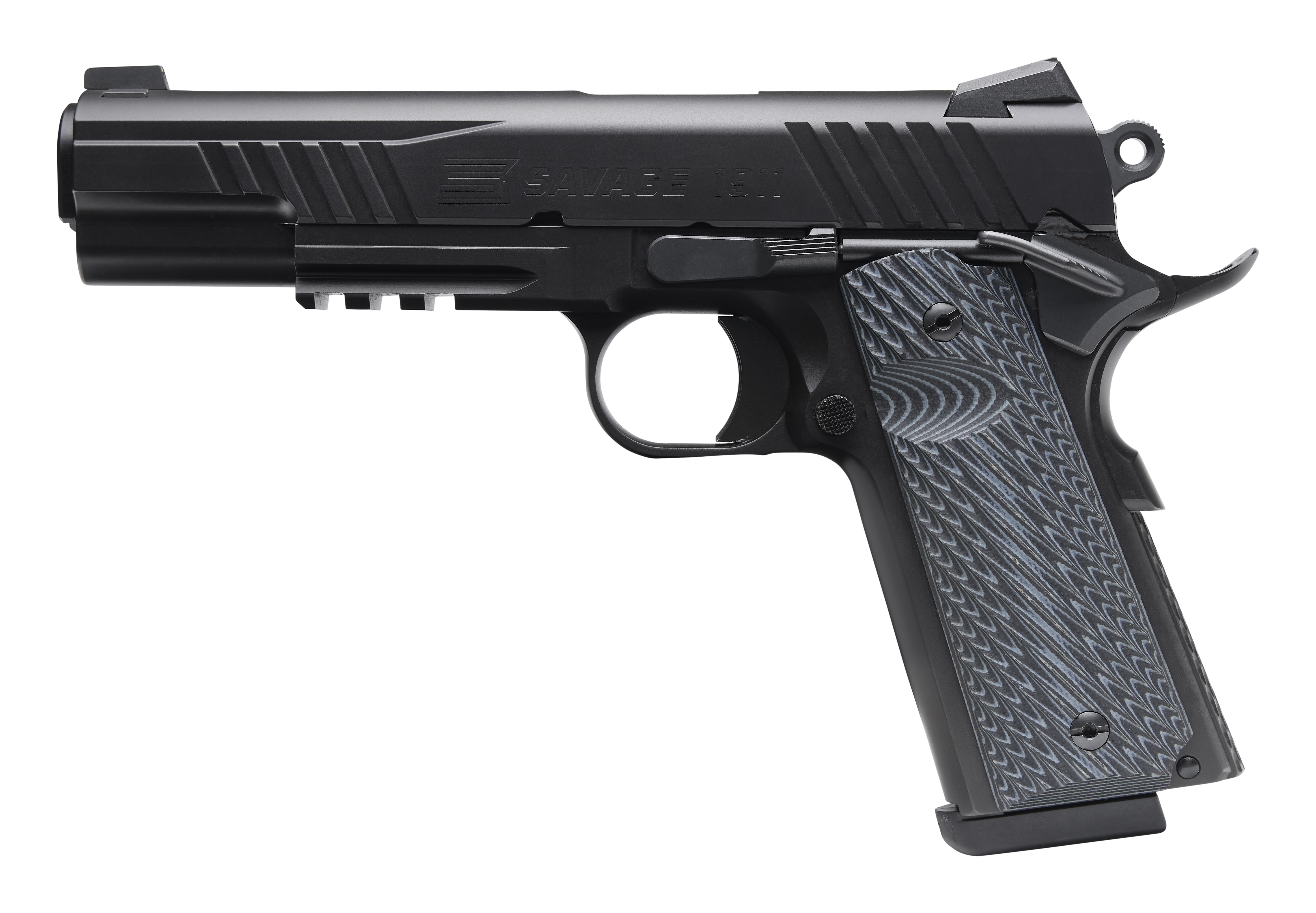 Savage 1911 Gov't Style Handgun .45 Auto 8rd Magazine 5" Barrel Black with Rail