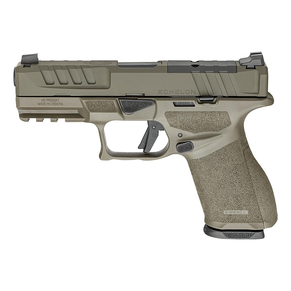 Springfield Echelon 4.0C Handgun 9mm Luger 18(1)&15(1)rd Magazines 4" Barrel Optic Ready ODG Finish
