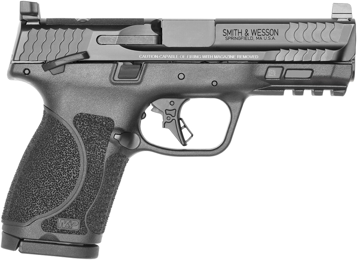Smith & Wesson Inc. S&W M&P 9 M2.0 Compact Optic Ready Handgun 9mm Luger 10rd Magazines(2) 4" Barrel Thumb Safety Balck