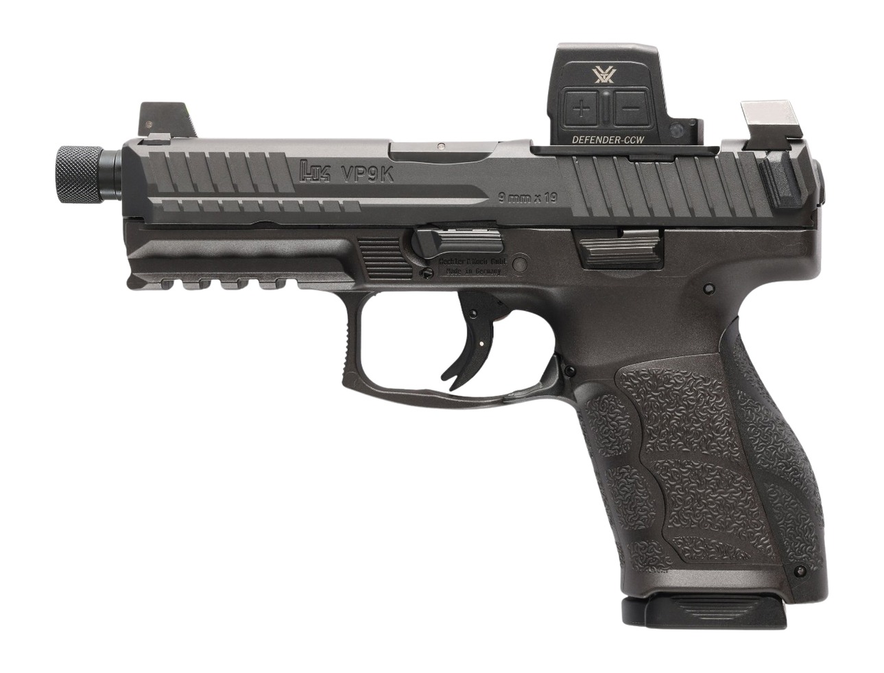 Heckler & Koch Inc. H&K VP9A1 F Tactical Optic Equipped(Vortex) Handgun 9mm Luger 10rd Magazines(2) 4.7" Threaded Barrel Black