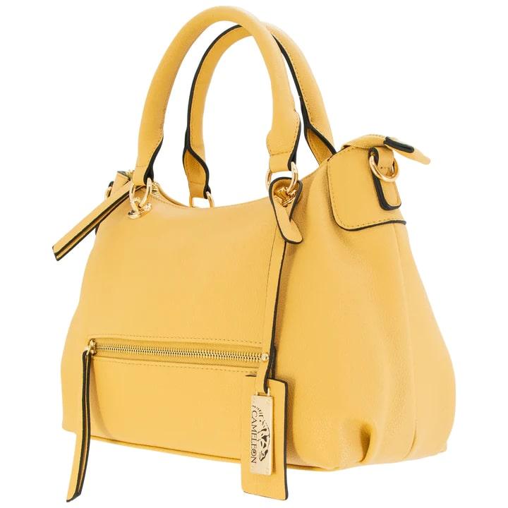 Rugged Rare Cameleon Darcy Concealed Carry Purse Biscuit Yellow