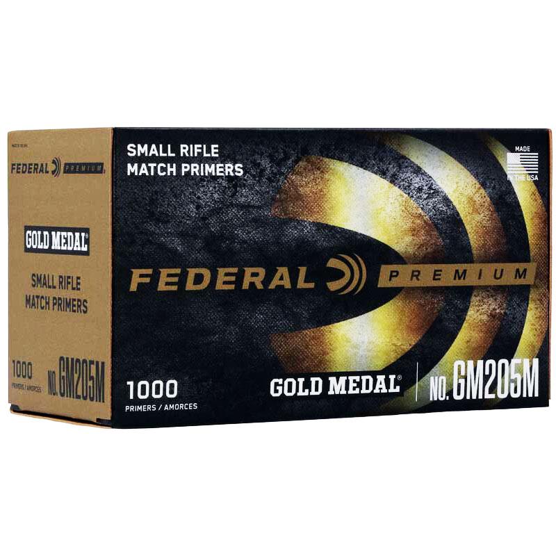 Federal Premium Gold Medal Centerfire Primers-Small Rifle Match 1000/ct