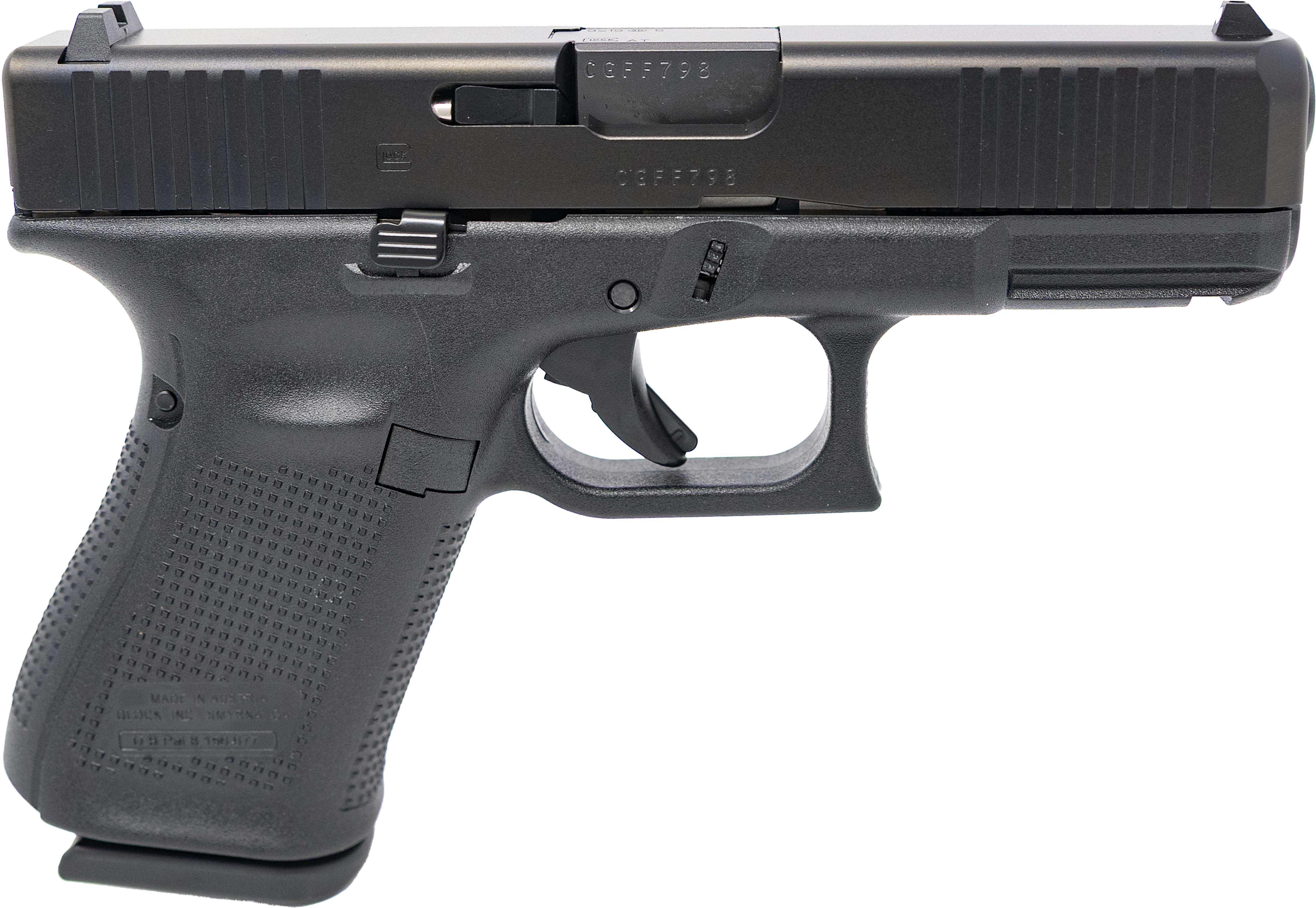 Glock V-Series Model 19 Handgun 9mm Luger 10rd Magazines (3) 4.02" Barrel Black Austria