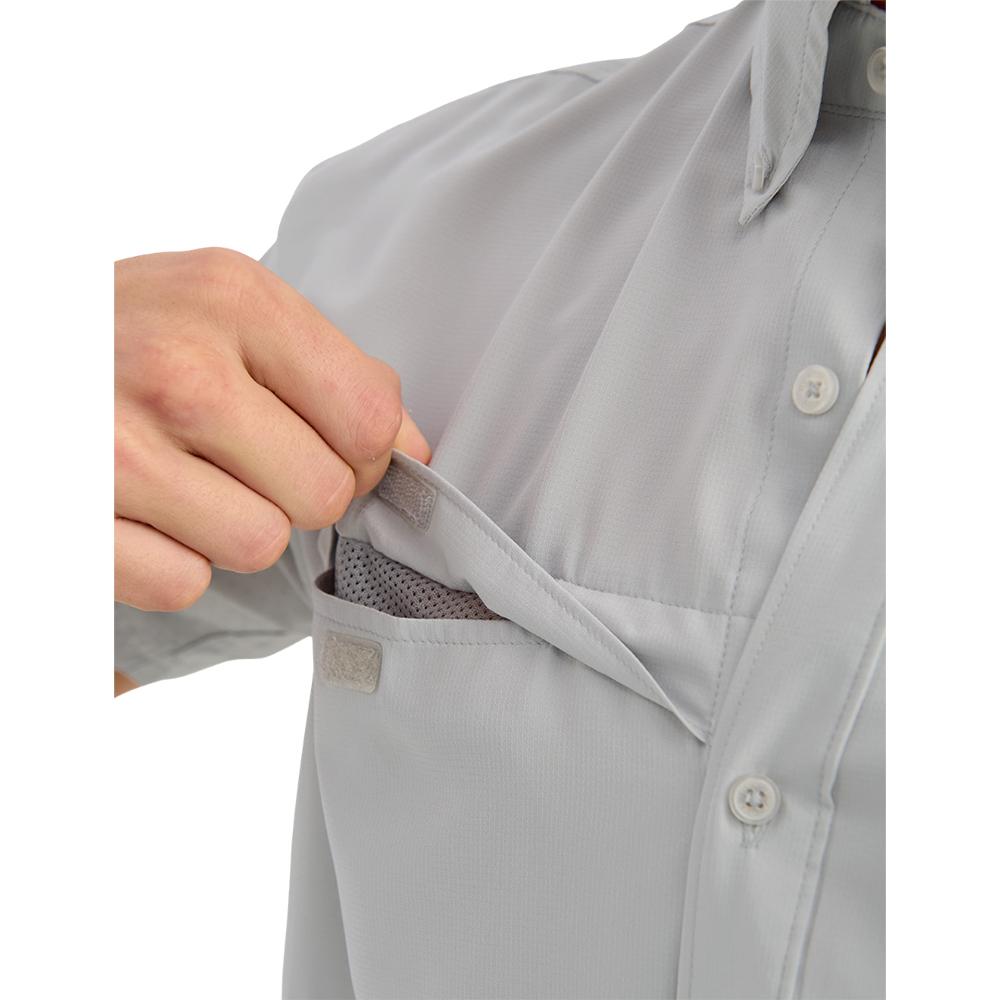 Huk Tide Point Short Sleeve Button Down Shirt Seagull XL