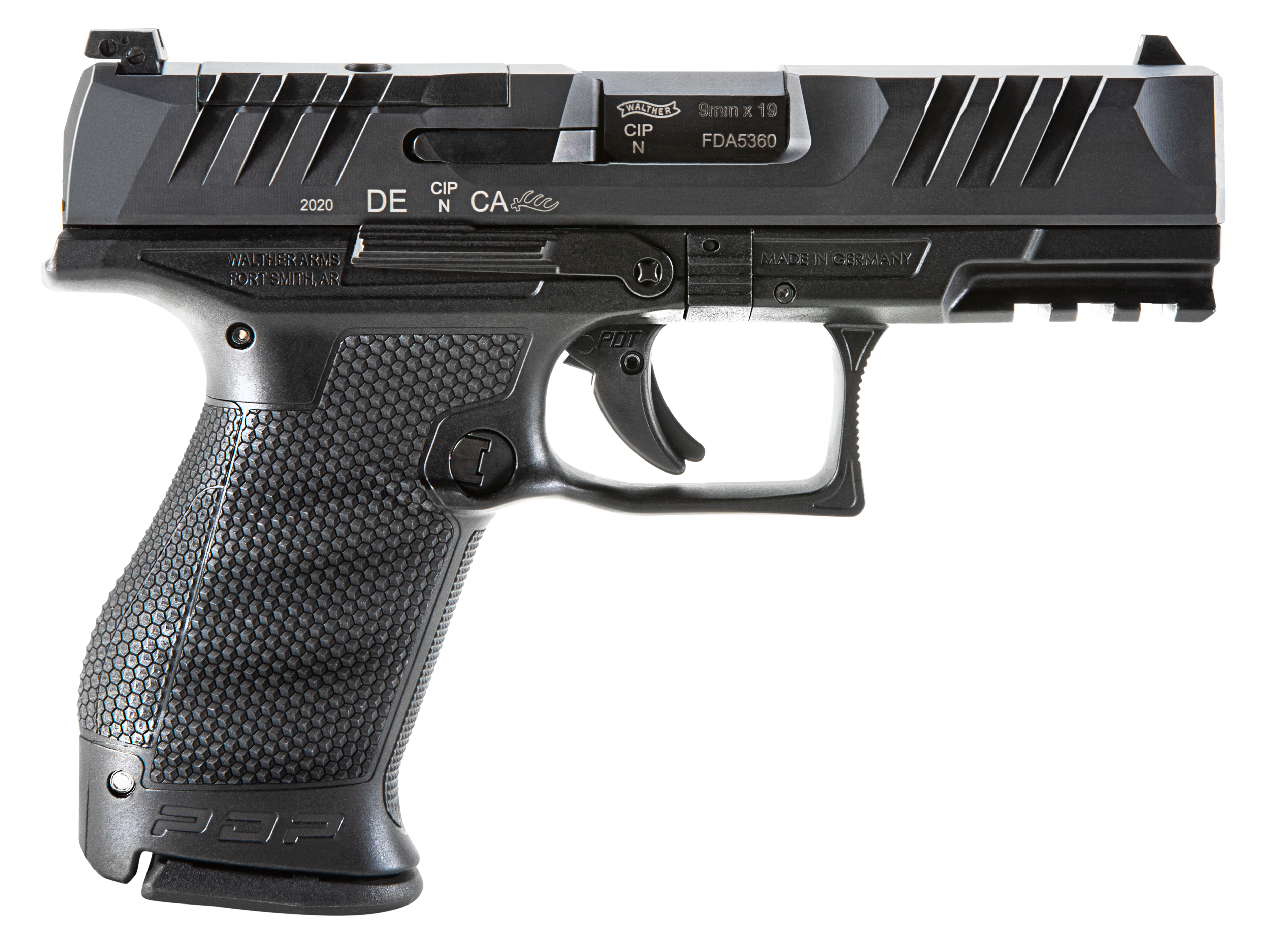 Walther PDP Compact Optic Ready Handgun 9mm Luger 15rd Magazine 4" Barrel Black Polymer 2 Mags Incl/