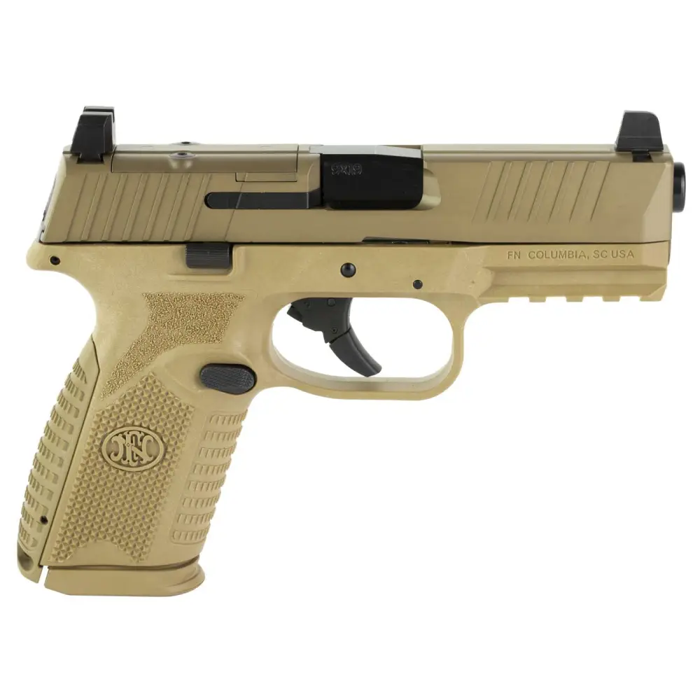 FN 509 Midsize MRD Handgun 9mm Luger 15rd Magazines (2) 4" Barrel FDE NMS