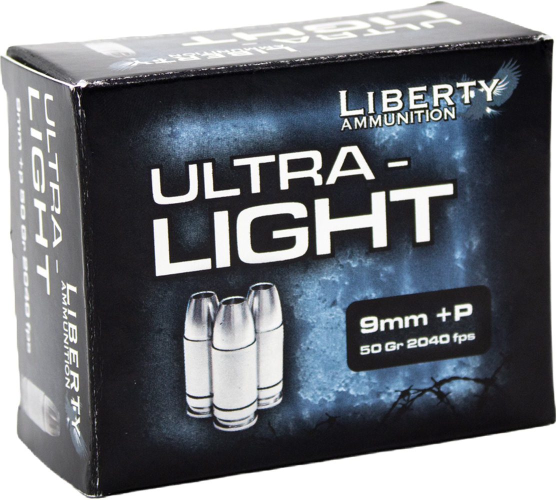 Liberty Ammunition LIB 9MM+P 50GR ULTRA LT HP 20R 50BX/CS