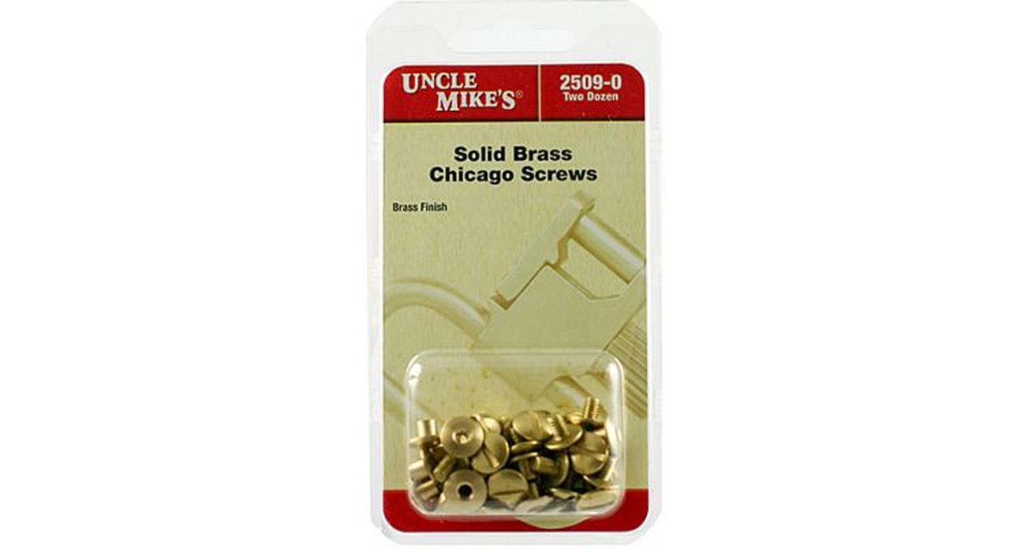 Michaels Of Oregon Uncle Mike's Chicago Brass Screws - 24 Pack