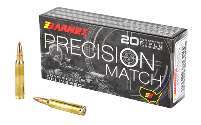 Barnes Precision Match Rifle Ammunition 5.56X45 NATO 69 gr OTM BT 20/ct