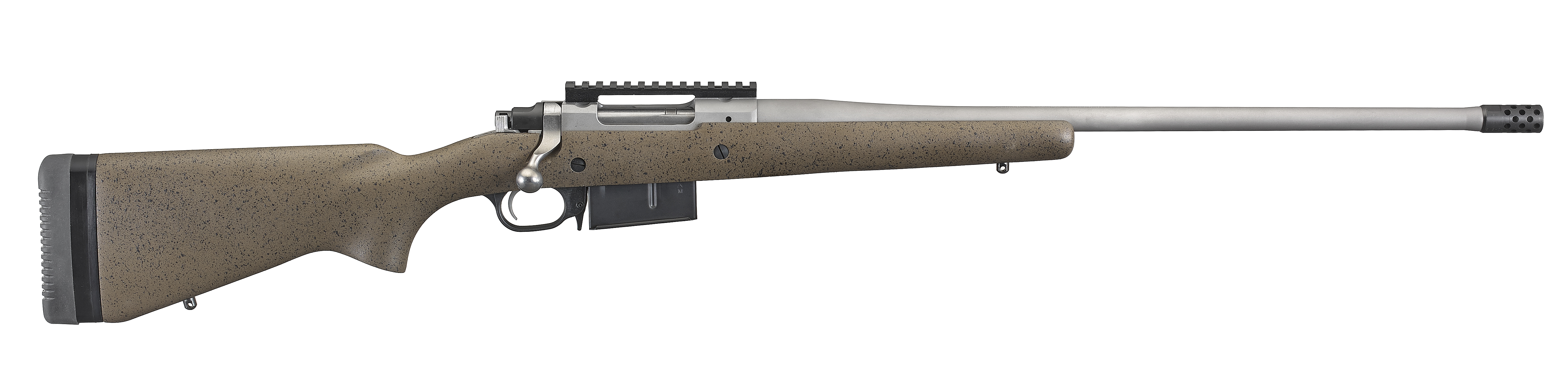 Sturm Ruger & Co Ruger Hawkeye Long Range Hunter 6.5 PRC 3rd Magazine 22" Barrel Black/Brown Stock