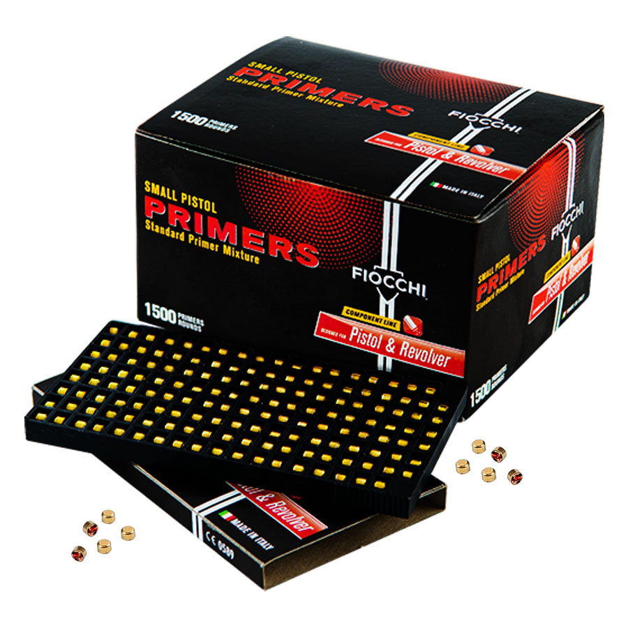 Fiocchi Small Pistol Primers - 1500/ct