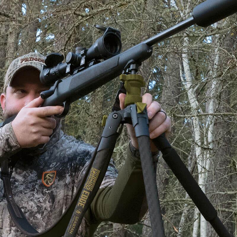 Primos Edge Carbon Fiber Shooting Stick FDE with Spartan Technology