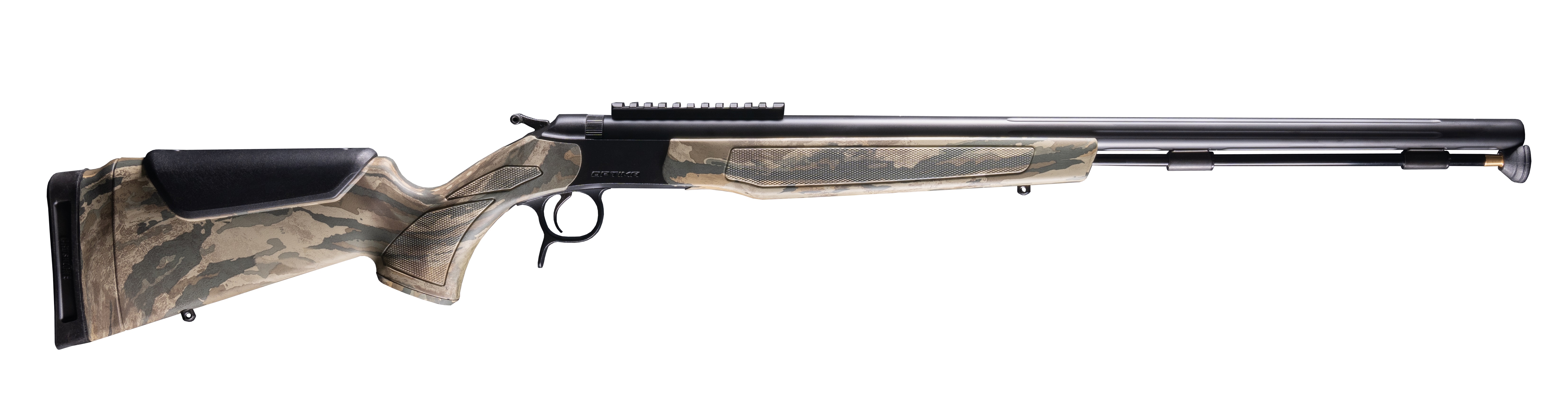 CVA OPTIMA 50 cal Muzzleloader Nitride | Realtree Legacy V3 0 MOA Picatinny Rail