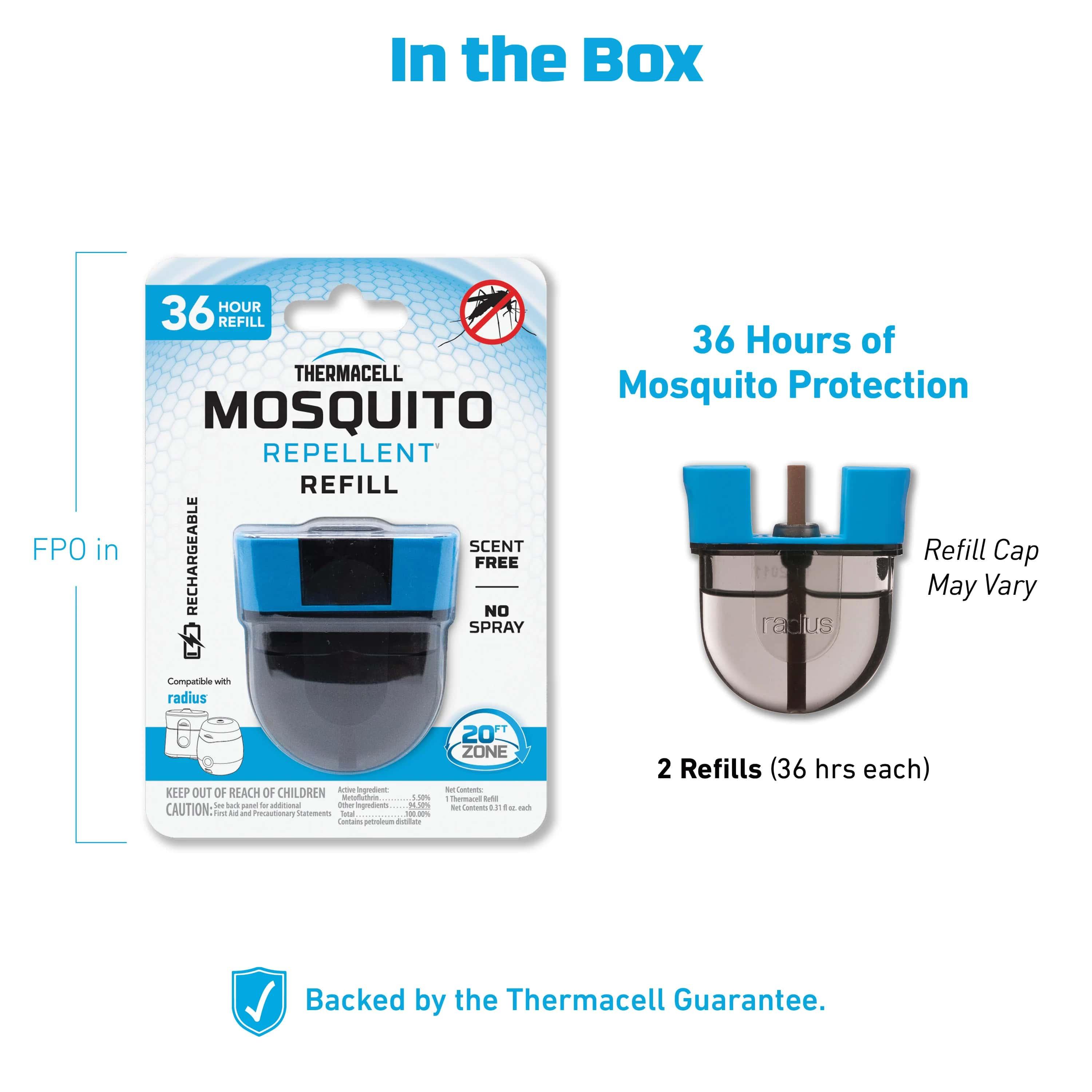 Thermacell Rechargeable Mosquito Repellent Refill 36 HR 2/ct