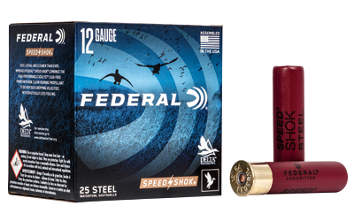 Federal Speed-Shok High Velocity Steel Shotshells 12ga 3-1/2" #3 1-3/8oz 1550 fps 25ct