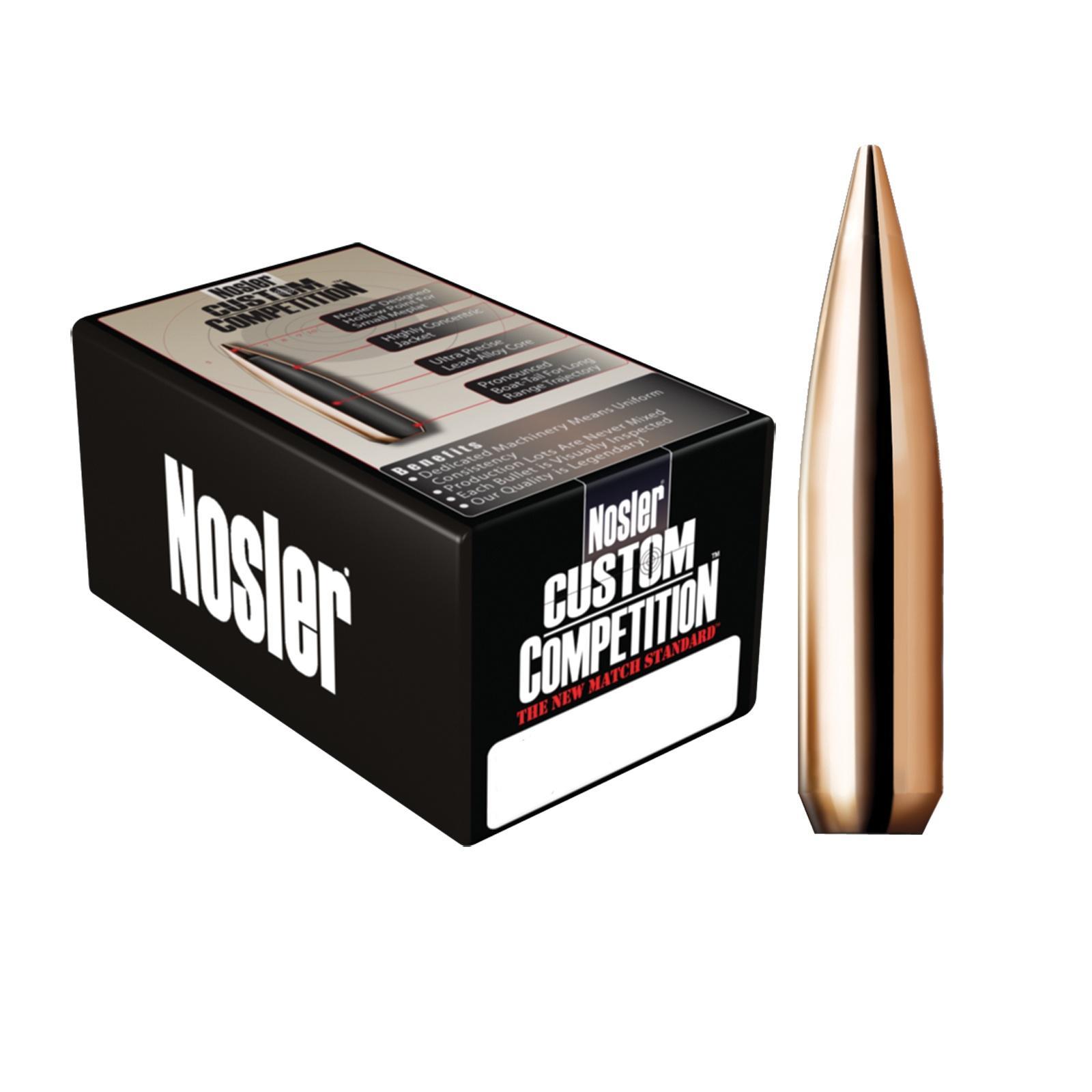 Nosler Custom Competition Bullets .22 cal .224" 80 gr HPBT 1000/ct