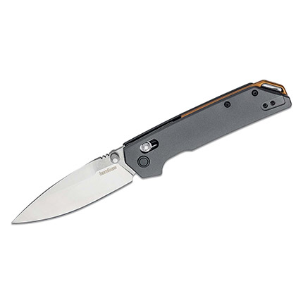 Kershaw Iridium Folding Knife 3-2/5" Spear Point Blade Grey