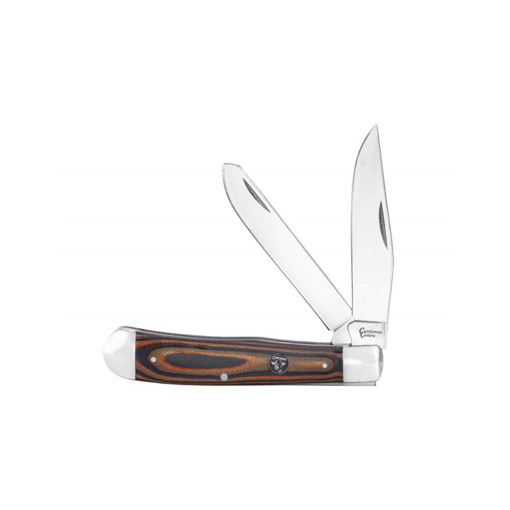 Rock Ridge Outdoors ABKT Cattleman Trapper Cowhand Knife 2 Blades Brown
