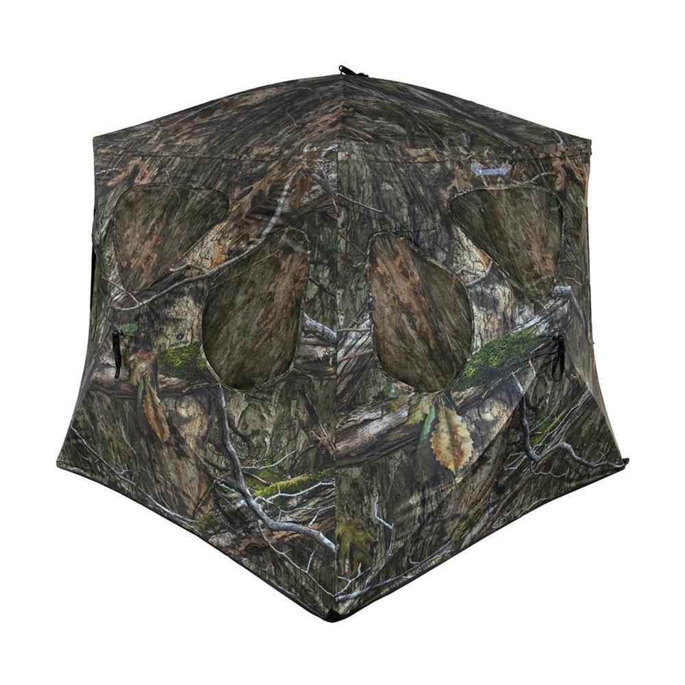 Ameristep Silent Brickhouse Wide Bottom Fire Retardant Ground Blind Mossy Oak Country DNA XL
